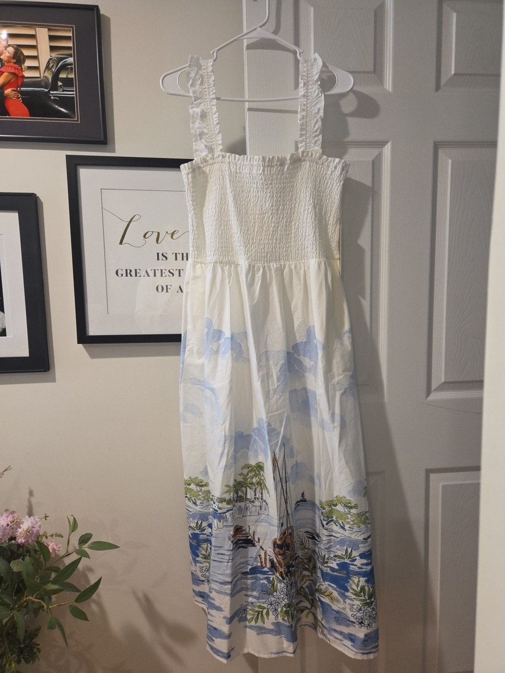 Calypso St. Barth Maxi Dress With Spaghetti Strap, XL